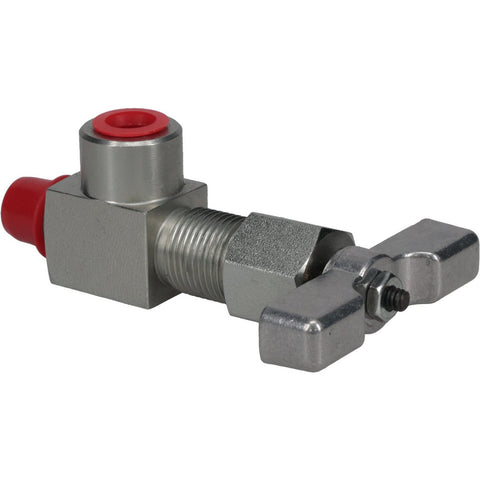 Needle Valve: Angled, 1/4" Pipe, NPT End, Alloy Body