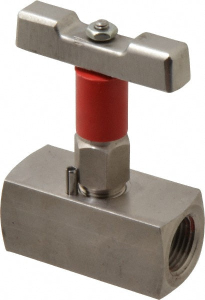Needle Valve: Straight, 1/2" Pipe, Stainless Steel Body