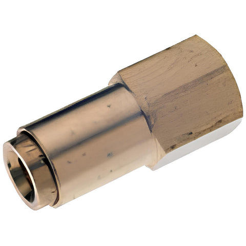 Push-to-Connect Tube x FNPT x Tube x Female Fitting: Elbow, NPT, 1/4" OD