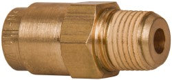 Push-to-Connect Tube x MNPT x Tube x Male Fitting: Connector, NPT, 1/4" OD