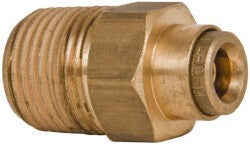 Push-to-Connect Tube x MNPT x Tube x Male Fitting: NPT, 1/4" OD