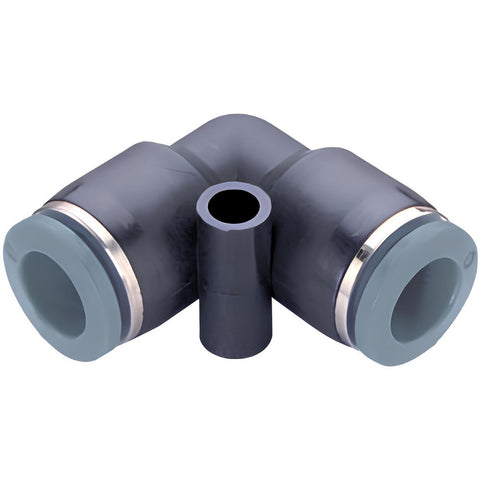 Push-to-Connect Tube x Tube Fitting: Union Elbow, 5/16" OD