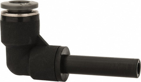 Push-to-Connect Tube x Stem Fitting: Stem Elbow, 1/4" OD