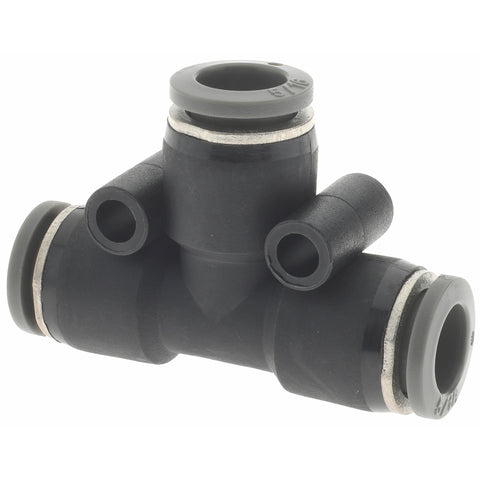 Push-to-Connect Tube x Tube Fitting: Union Tee, 5/16" OD