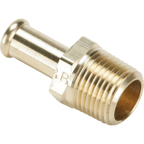 Barbed Hose Fitting: 1" x 1" ID Hose, Male Connector