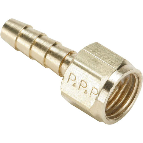 Barbed Hose Fitting: 5/8" x 3/8" ID Hose, Female Connector