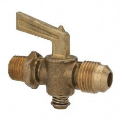 3/8" Tube, Steel Straightway Drain Cock & Shutoff Valve