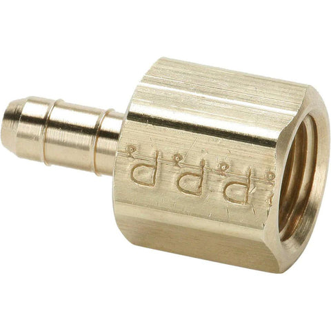 Barbed Tube Female Connector: Multiple Barbs, 1/4-18