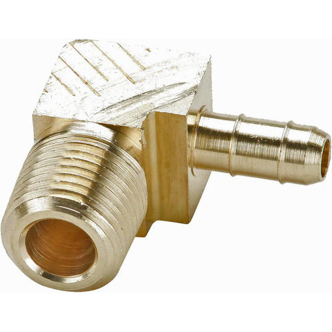 Barbed Tube Male Elbow: Multiple Barbs, 3/8-18