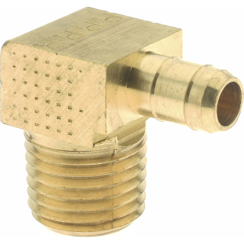 Barbed Tube Male Elbow: Multiple Barbs, 1/4-18