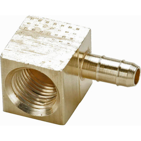 Barbed Tube Female Elbow: Multiple Barbs, 1/4-18