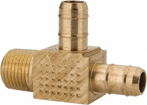 Barbed Tube Male Run Tee: 1/8-27