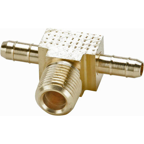 Barbed Tube Male Branch Tee: Multiple Barbs, 1/8-27