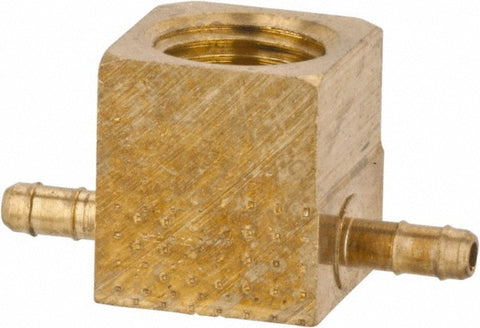 Barbed Tube Female Branch Tee: Multiple Barbs, 1/8-27