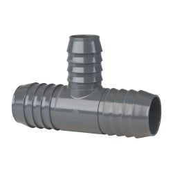 Barbed Tube Reducing Tee: 1-1/4 x 1-1/4 x 1" Barbs