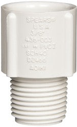 3/8" PVC Plastic Pipe Male Adapter