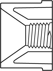 2-1/2 x 1-1/4" PVC Plastic Pipe Bushing