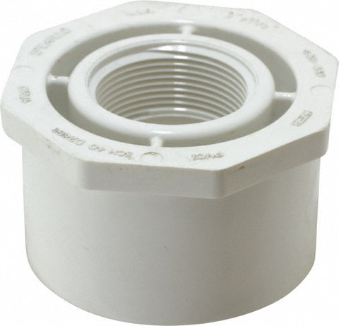 3 x 1-1/2" PVC Plastic Pipe Bushing