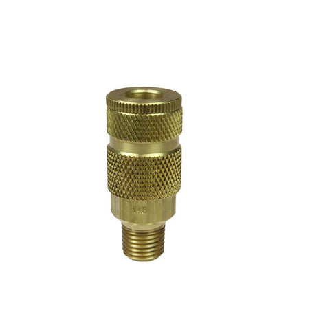 Pneumatic Hose Coupling: 3/8" Thread, 1/4" Body Dia, ARO Interchange