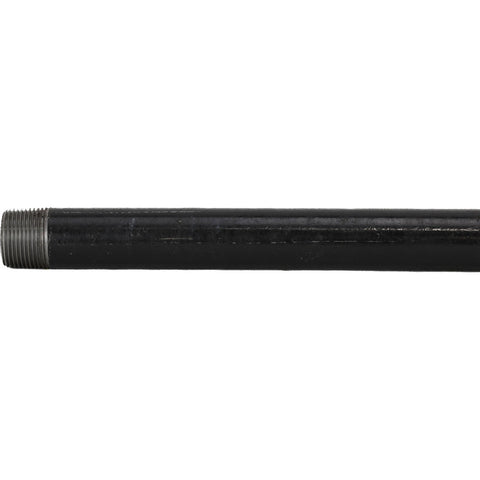 Black Pipe Nipple: 1" Dia x 24" Long, Schedule 80