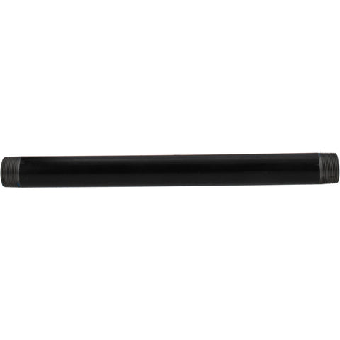 Black Pipe Nipple: 1-1/4" Dia x 18" Long, Schedule 80