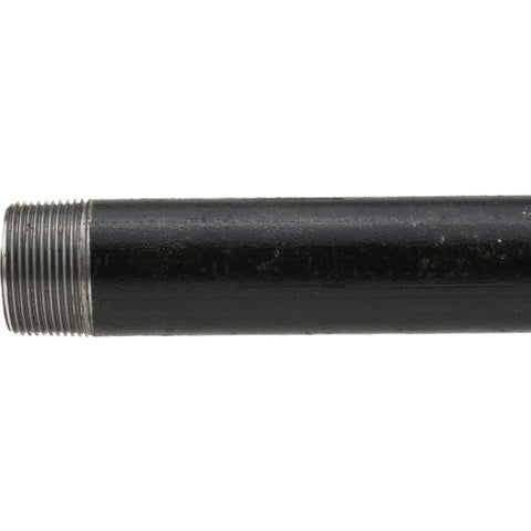 Black Pipe Nipple: 1-1/4" Dia x 24" Long, Schedule 80