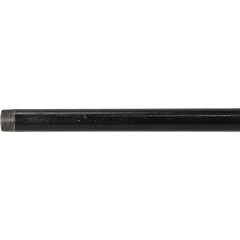 Black Pipe Nipple: 1-1/4" Dia x 48" Long, Schedule 80