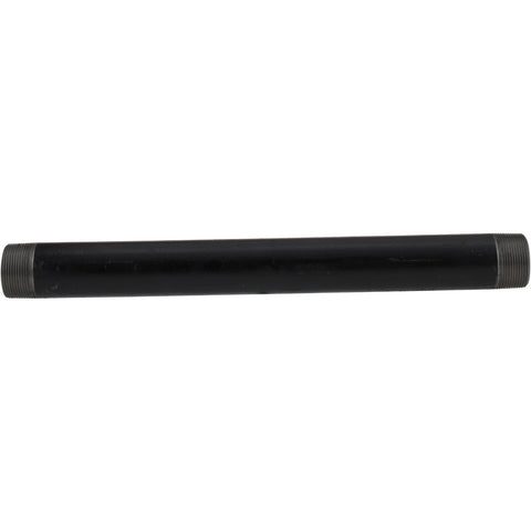 Black Pipe Nipple: 1-1/2" Dia x 18" Long, Schedule 80