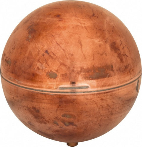 6" Dia, External Thread Connection, Metal Float