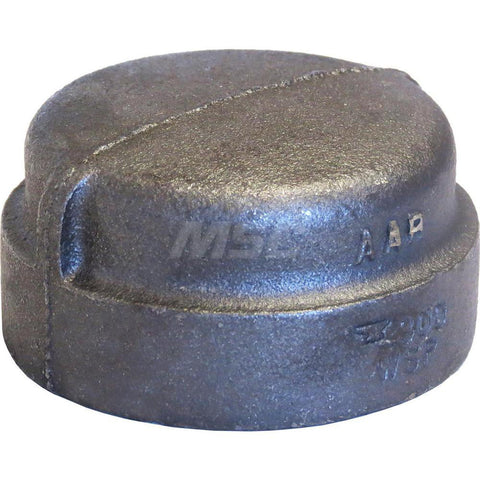 Black Cap: 3/4", 300 psi, Thread x Thread
