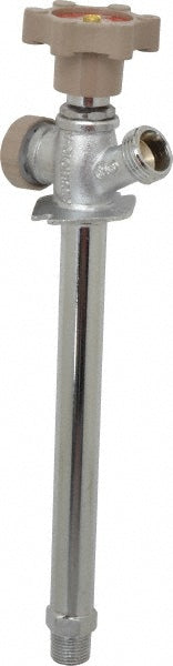 1/2" Pipe, 8" Long Shank, Chrome Plated Brass Antisiphon Frostfree Sillcock