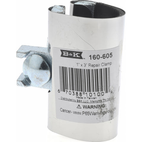 1" Pipe Single Bolt 3" Repair Clamp