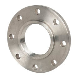 4" Pipe, 9" OD, Stainless Steel, Threaded Pipe Flange