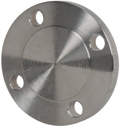 2" Pipe, 6" OD, Stainless Steel, Blind Pipe Flange