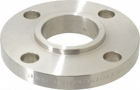 2" Pipe, 6" OD, Stainless Steel, Slip On Pipe Flange