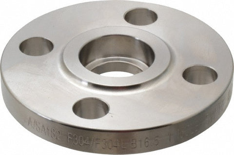 1" Pipe, 4-1/4" OD, Stainless Steel, Socket Weld Pipe Flange