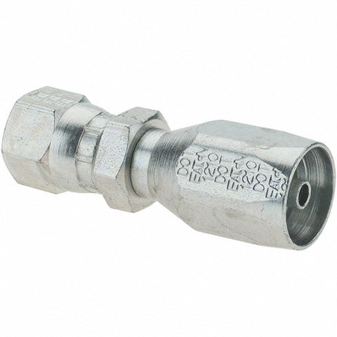7/16-20 JIC, Carbon Steel Reusable Hose Female Swivel Fitting