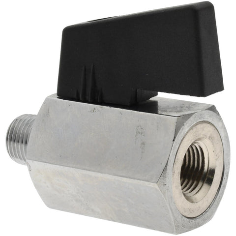 Miniature Manual Ball Valve: 1/8" Pipe