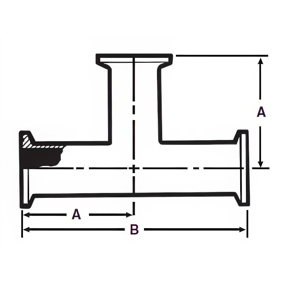 Sanitary Stainless Steel Pipe Tee: 6