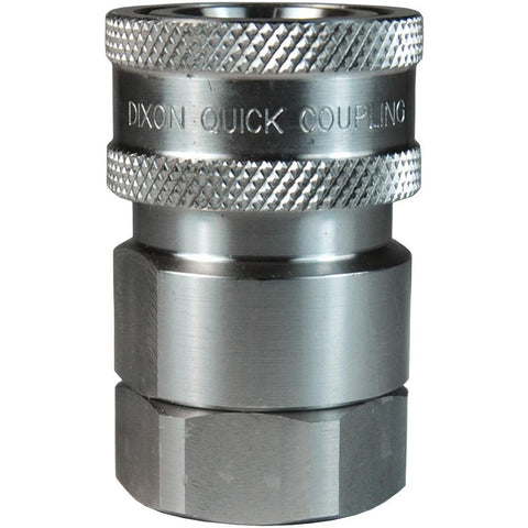 Hydraulic Hose Valved Female Coupler: 1/4 Hose