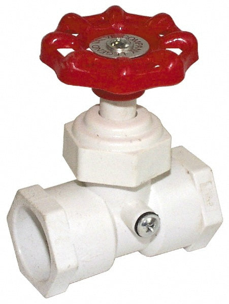 3/4" Pipe, 100 psi WOG Rating, PVC Stop & Waste Valve