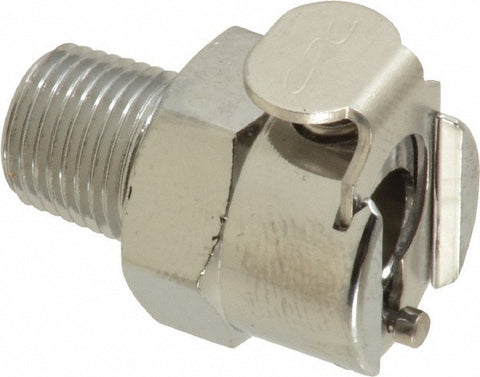 1/8 NPT Brass, Quick Disconnect, Valved Coupling Body