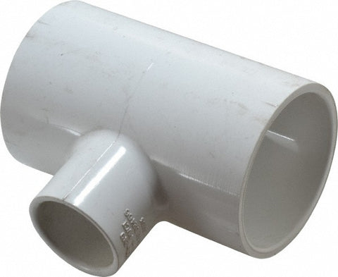 2 x 2 x 1" PVC Plastic Pipe Reducing Tee