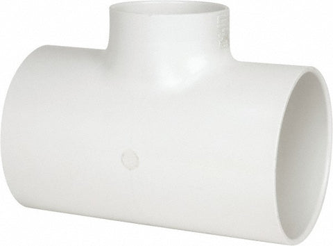 6 x 6 x 4" PVC Plastic Pipe Reducing Tee