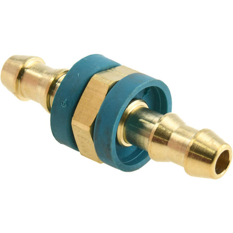 Barbed Push-On Hose Mender: Brass, 1/4" Barb
