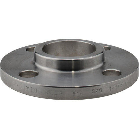 1-1/2" Pipe, 5" OD, Stainless Steel, Slip On Pipe Flange