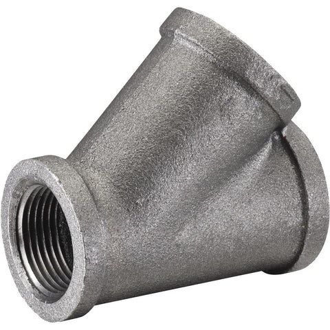 Black Pipe Fittings: Wye, 2-1/2", NPT, Iron