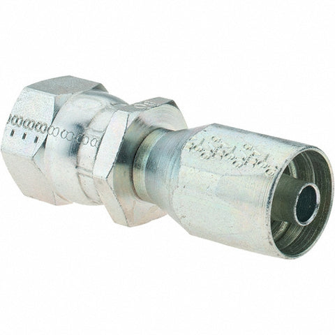 3/4-16 JIC, Carbon Steel Reusable Hose Female Swivel Fitting