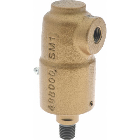 1/4 NPT Right Hand Rotor Thread, 1/4" NPT Port, 4-3/8" Body Length, Single Flow, General Purpose, Rotary Union