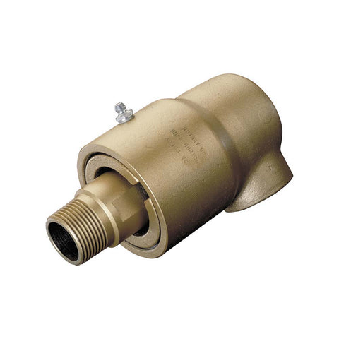 2 NPT Right Hand Rotor Thread, 2" NPT Port, 11-3/4" Body Length, Single Flow, General Purpose, Rotary Union